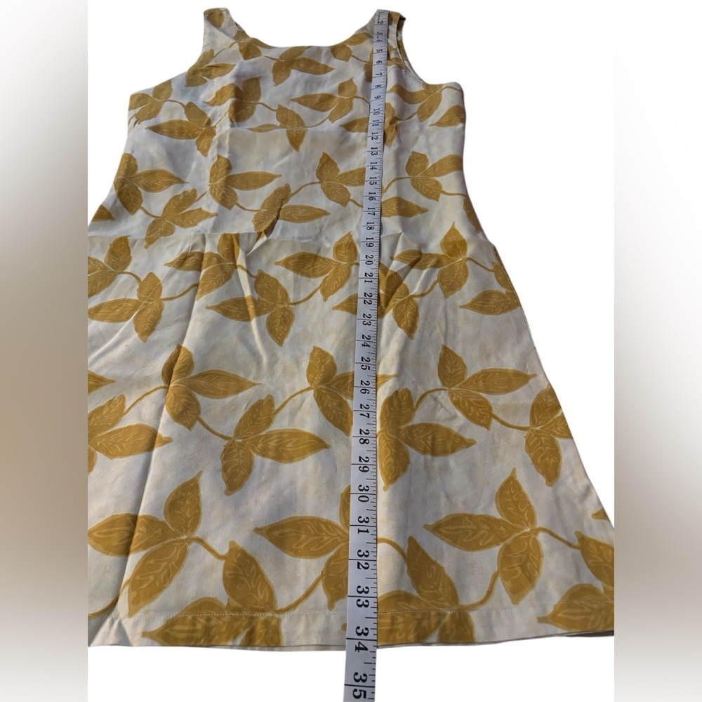Pineapple Moon Dresses | Woman Size M Color: Gold/Yellow 100% silk - Picture 7 of 7